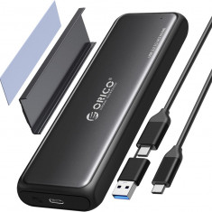Adaptor de carcasă SSD ORICO M.2 NVMe, carcasă USB C de 10 Gbps USB3.2 Gen2 pent