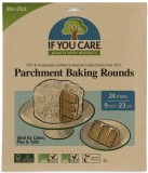 Hartie de copt rotunda, nealbita, fara clor, compostabila, 24 buc, If You Care