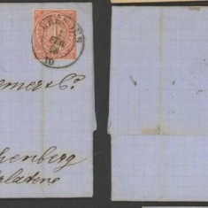 Germany North Conf 1868 Postal History Rare Cover+Content Dresden DB.545
