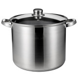 Cratiță ad&acirc;ncă Rosberg R51211B24, 24 cm, 9 litri, Inducție, Capac, Inox