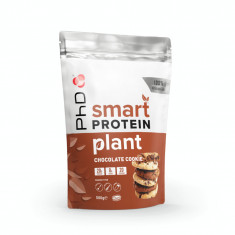 Pudra de proteine vegetale cu aroma de ciocolata cu biscuiti Smart Protein Plant, 500g, PhD