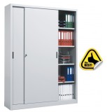 Dulap metalic Premium Asamblat usi culisante 8 rafturi, 1500x450x2000 mm (LxlxH), 50 kg/polita, PLUS