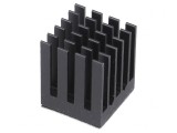 Radiator extrudat cu aripioare BGA negru 17x17mm
