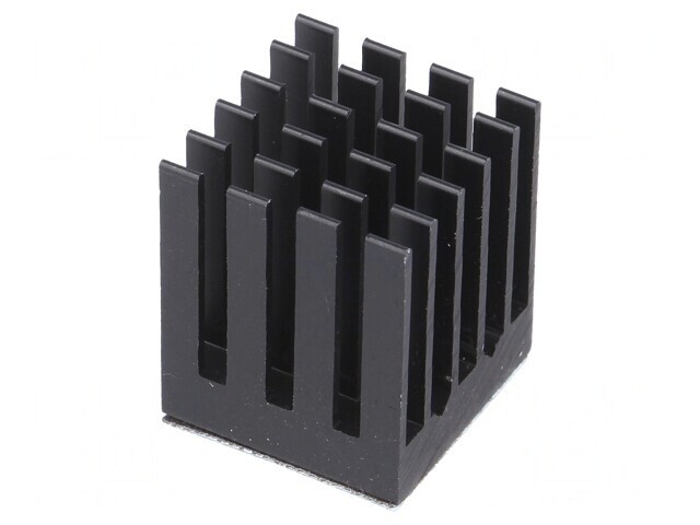 Radiator extrudat cu aripioare BGA negru 17x17mm