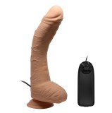 Vibrator Curbat mare cu ventuza si telecomanda 27cm Beautiful Alex 11&quot;, Lybaile
