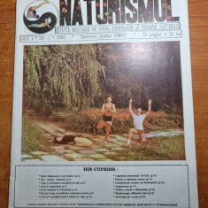 revista naturismul 1990-anul 1,nr.1-yoga,profilaxie si terapie naturista