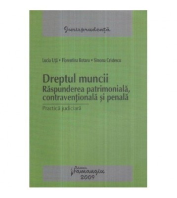 Lucia Uta, Florentina Rotaru, Simona Cristescu - Dreptul muncii, foto