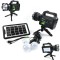 Kit solar lanterna cu trepied incarcare panou solar, priza 3 becuri