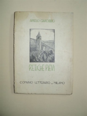 RETICHE PIEVI, AURELIO GAROBBIO, MILANO, 1936 foto