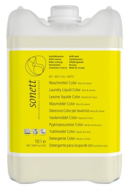 Detergent lichid pentru rufe colorate cu menta si lamaie ecologic 10l Sonett foto