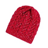 Caciula tricotata rosie