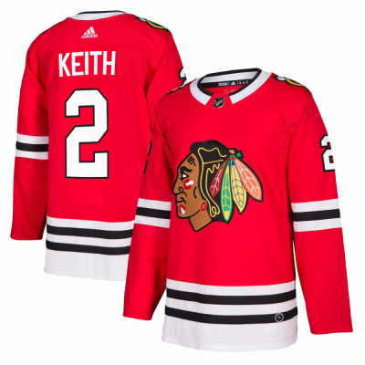 Chicago Blackhawks tricou de hochei #2 Duncan Keith adizero Home Authentic Player Pro - M foto