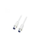 Cablu coaxial 1.5m alb mama-tata dublu ecranat drept RF 1X HOME, Home By Somogyi