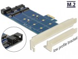 PCI Express cu 2 x M.2 SATA, Delock 89374