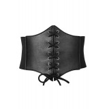 Corset elastic vintage, Halloween, marime M, negru