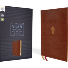 Nasb, Thinline Bible, Leathersoft, Brown, Red Letter Edition, 1995 Text, Comfort Print