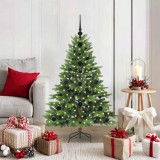 vidaXL Brad de Crăciun artificial cu 150 LED Verde 120 cm PE și PVC 3397524
