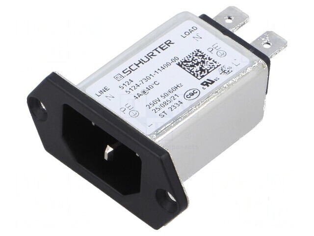 Conector de alimentare AC 4A 250VAC IEC 60320