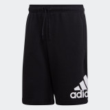 Pantalon scurt fitness din bumbac cu logo adidas Negru Bărbați