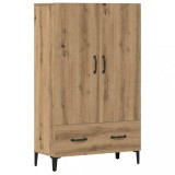 vidaXL Dulap &icirc;nalt, Stejar artizanal, 70x31x115 cm, lemn compozit
