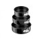 Set 3 forme rotunde pentru tort, otel carbon, antiaderent, negru