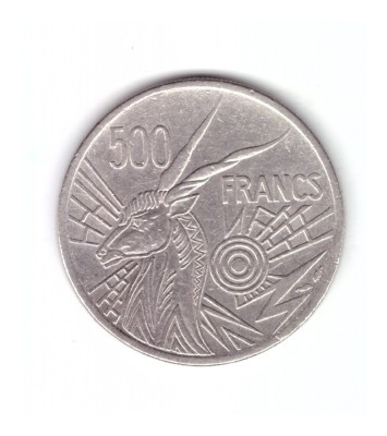 Moneda Africa Centrala 500 francs/franci 1976 C (Congo), stare buna, curata foto
