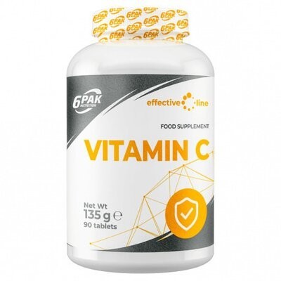 VITAMINA C 1000MG, 90 TABLETE, 6PAK NUTRITION foto