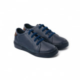 Pantofi Baieti Bibi On Way Naval cu Siret Elastic 32 EU, Bleumarin, BIBI Shoes