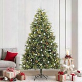 VidaXL Pom de Crăciun Artificial cu Ramuri Articulare și Conuri 240 cm 3395110