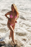 Cumpara ieftin Praia Beachwear costum de baie din două piese Barbie Girl culoarea violet, cupa moale, BB.BarbieGirl