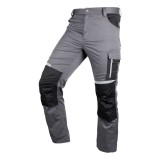 Pantaloni de lucru Mix&amp;Match gri-negru, elastici, cu buzunare, marimea XS