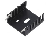 Radiator Extrudat U Negru TO220 30x30x12.7mm