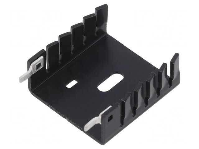 Radiator Extrudat U Negru TO220 30x30x12.7mm