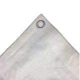 Prelată de protecție 4x5m, impermeabilă, albă, 180 g/m&sup2;, rezistentă UV