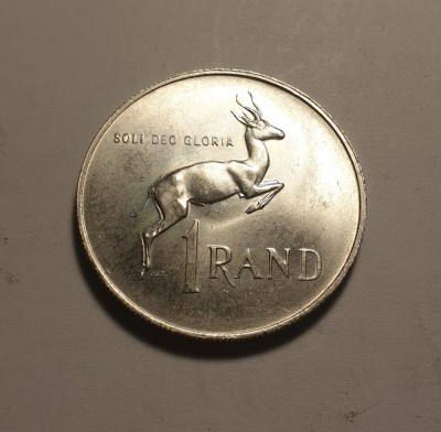 Africa de Sud 1 Rand 1967 UNC de Argint foto