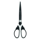 Foarfeca my.pen varf ascutit 18 cm negru/alb blister