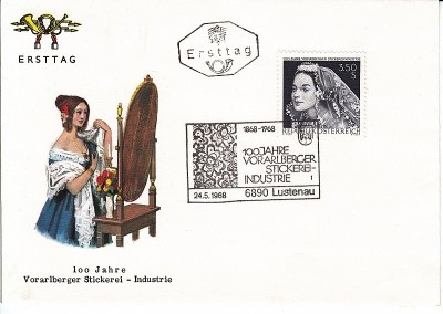 Austria &amp;Ouml;sterreich 1968 100 Jahre FDC K.050 foto