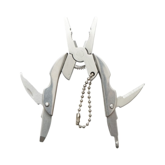 Cleste multifunctional pliabil tip breloc 50 mm, compact si usor