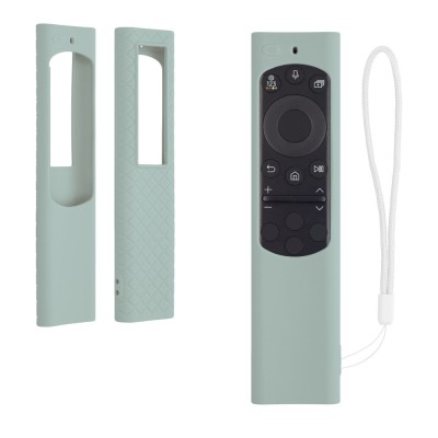 Husa Telecomanda Kwmobile pentru Samsung Smart TV TM2280e, Verde, Silicon, KWM0000186F006C foto