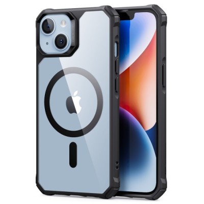 Husa pentru iPhone 14 Plus - ESR Air Armor HaloLock - Clear Black foto