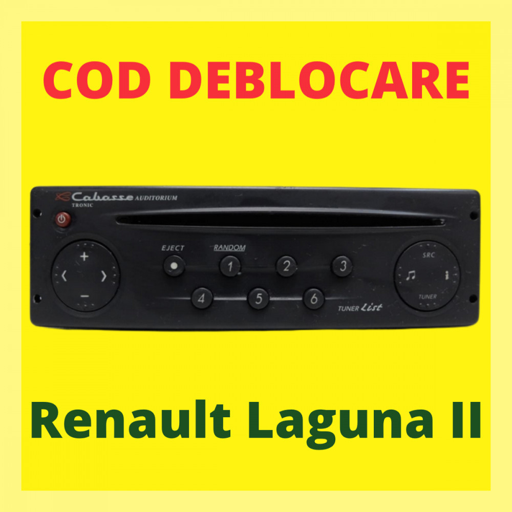 Renault Laguna II COD DEBLOCARE Cd Radio Player DACIA DECODARE CASETOFON |  Okazii.ro