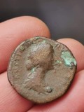 Moneda autentică Imperiul roman, Faustina Minor, 148-153 e.n, As, 27mm,bronz