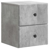 vidaXL Dulap de noapte suspendat cu sertar Gri Beton 34,5 x 33 x 40 cm 899151