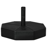 Outsunny Bază pentru Umbrelă din Plastic cu St&acirc;lpi de &Oslash;38/48 mm, &Oslash;60x36 cm, Negru | Aosom Romania