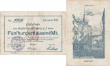 1923 (23 VIII), 500.000 mark - Germania (Wasserburg)!