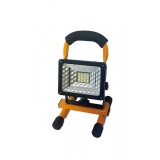 Proiector cu acumulator15w, avertizare rosu-albastru, lumina 6500k 3 trepte de putere, 1125 Lumeni, Incarcator 5v, Autonomie 8h