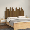 VidaXL Tăblie de pat pentru perete, maro miere, 127,5x3x80 cm lemn pin