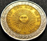 Cumpara ieftin Moneda bimetal 1 PESO - ARGENTINA, anul 1995 * cod 5297, America Centrala si de Sud