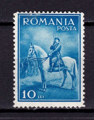 ✅RO 1932 LP 97 &amp;quot;Carol II calare &amp;quot;, serie , negumata , MNG foto