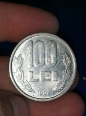 Moneda 100 lei, Mihai Viteazul, 1992, 9 rotund foto